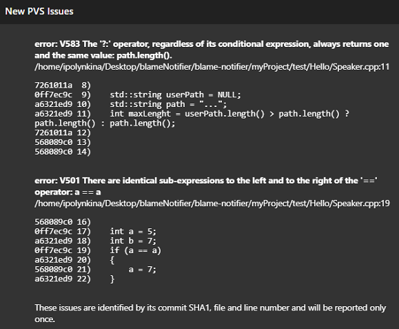 Perl script instead of Blame-notifier on Linux OS