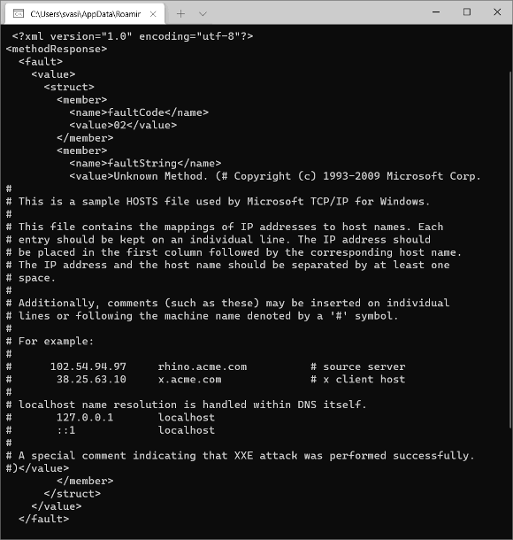 XSS Via XML Value Processing. XXE is not the only vulnerability