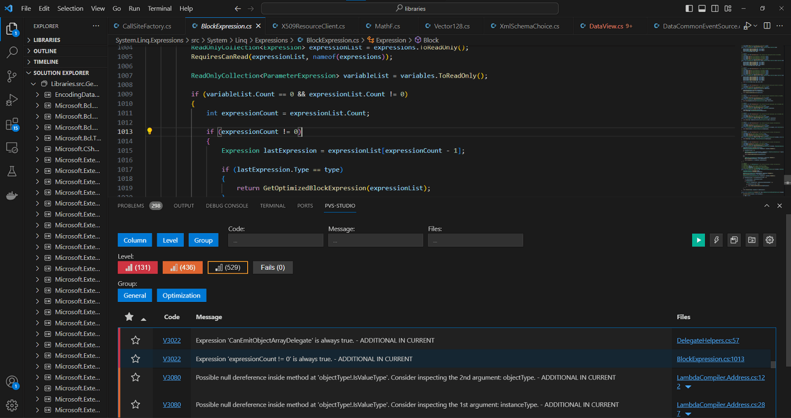 Ошибки и подозрительные места в исходниках .NET 8