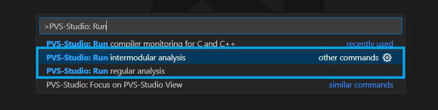 Using the PVS-Studio extension for Visual Studio Code