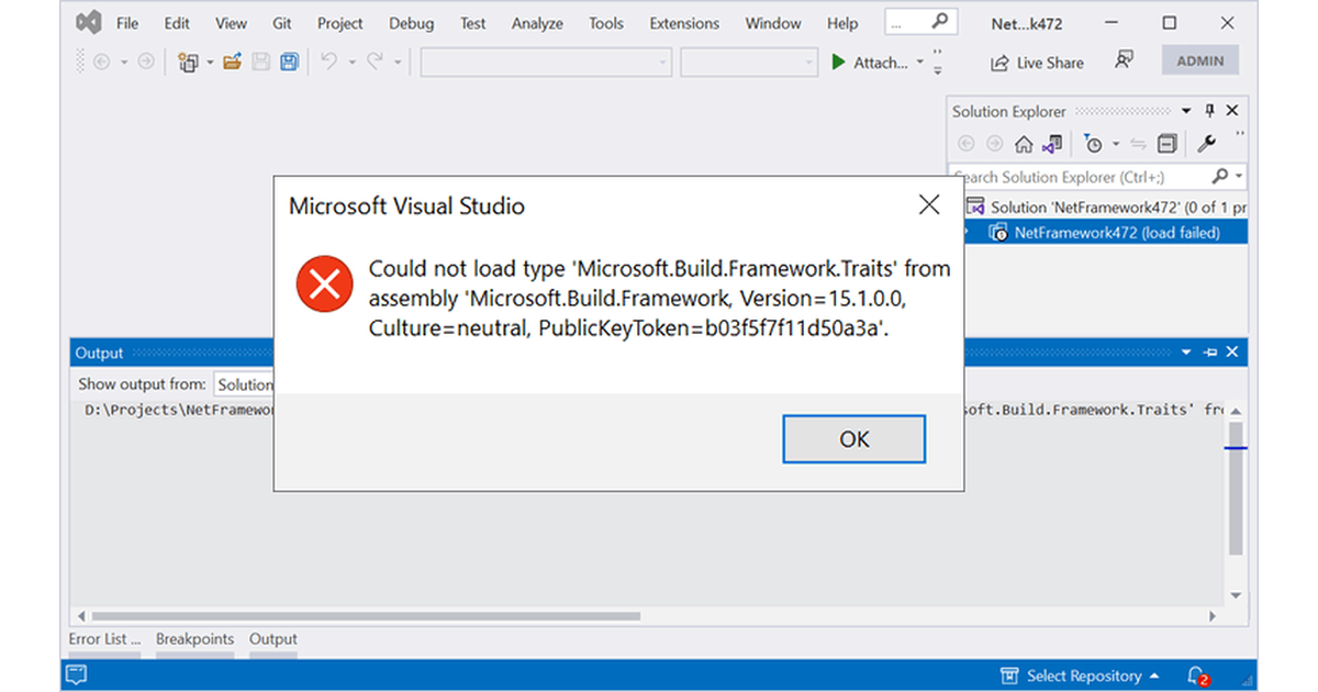 Why change an assembly version when making a new assembly release, or how  to break Visual Studio with a single command